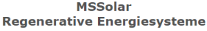 MS Solar Regenerative Energiesysteme