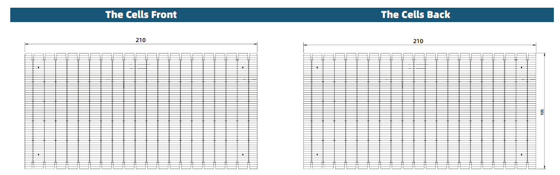 210-20BB HJT Solar Cell