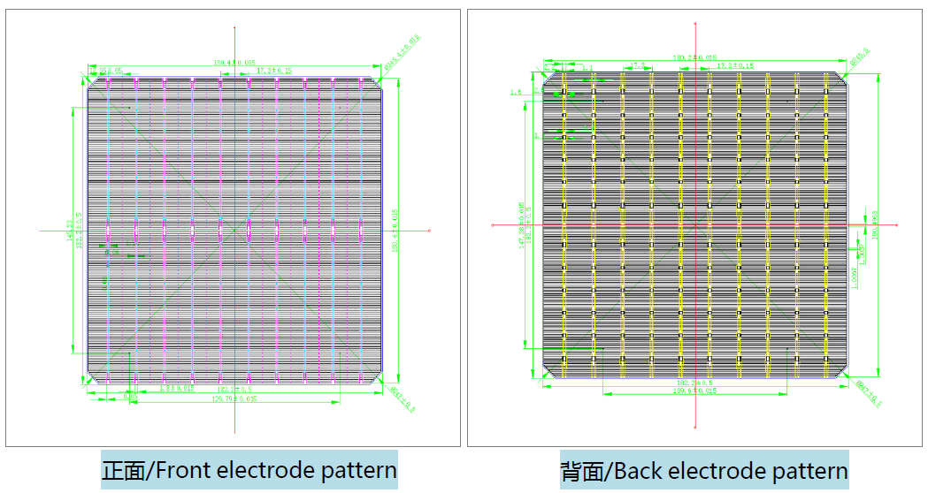 182.2-10BB Bifacial Solar Cell