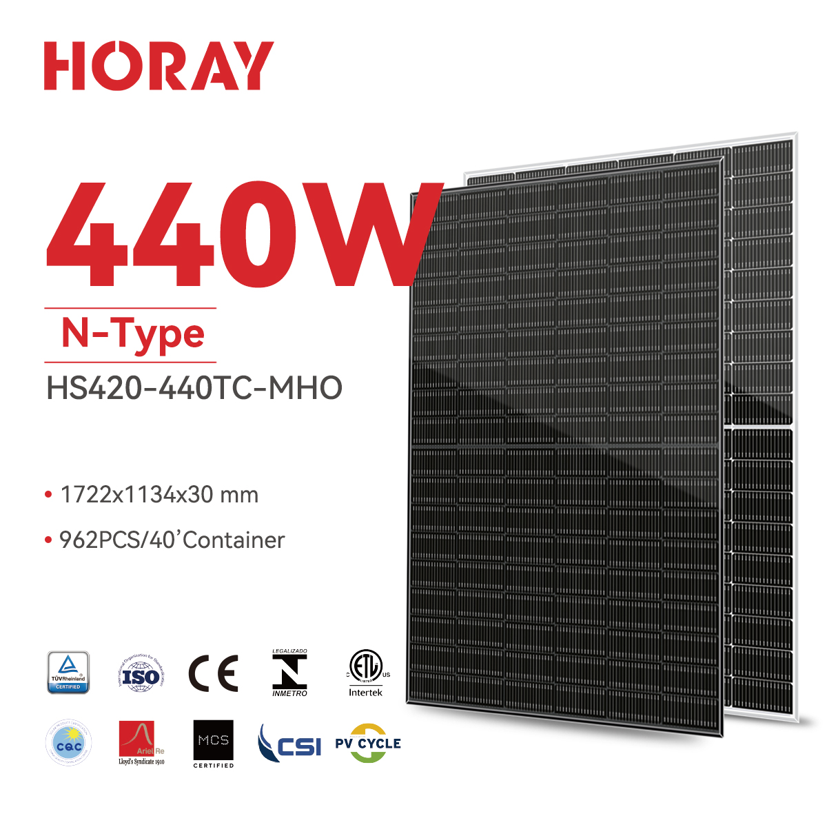 Solar Ocean HS420-440TC-MHO