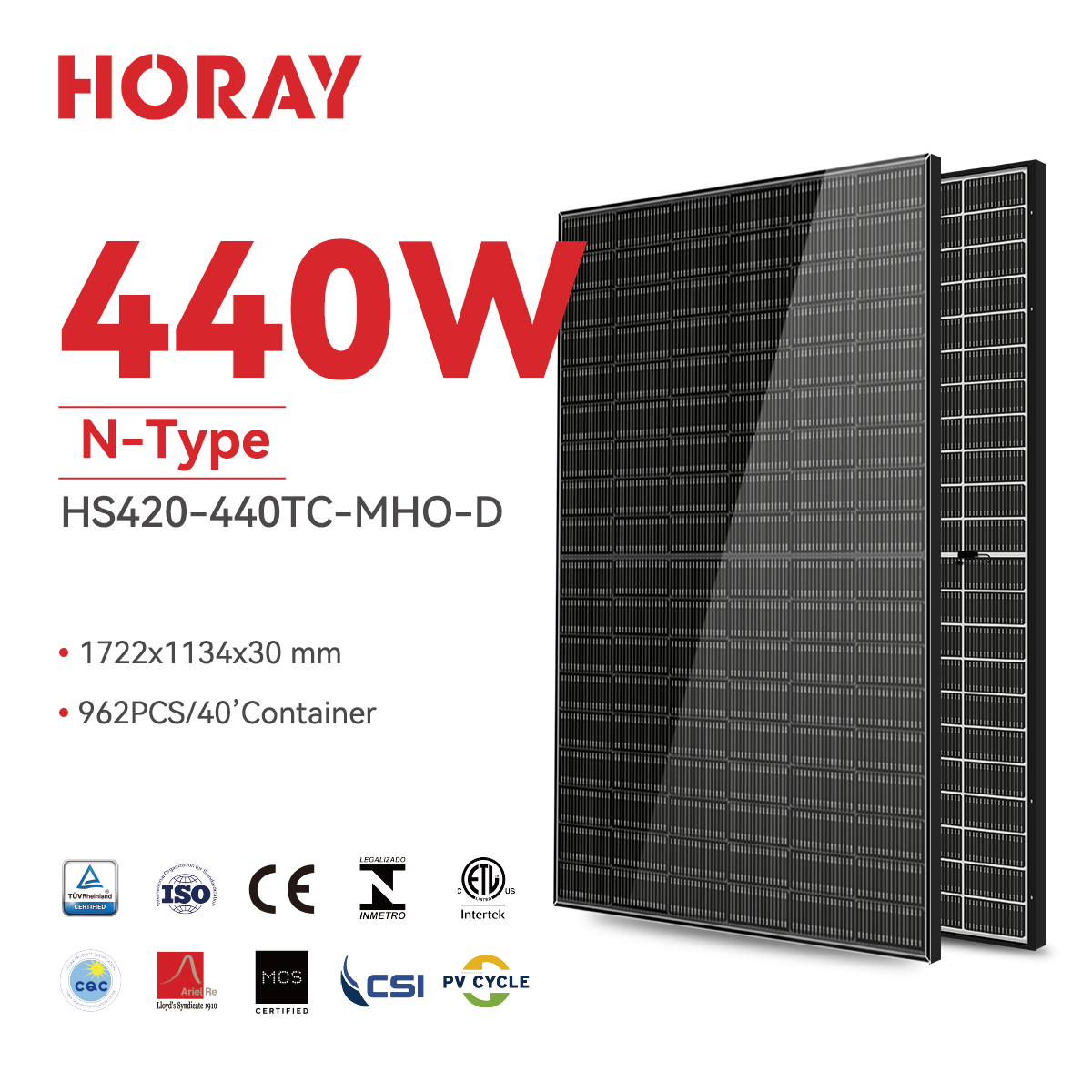 Solar Ocean HS420-440TC-MHO-D