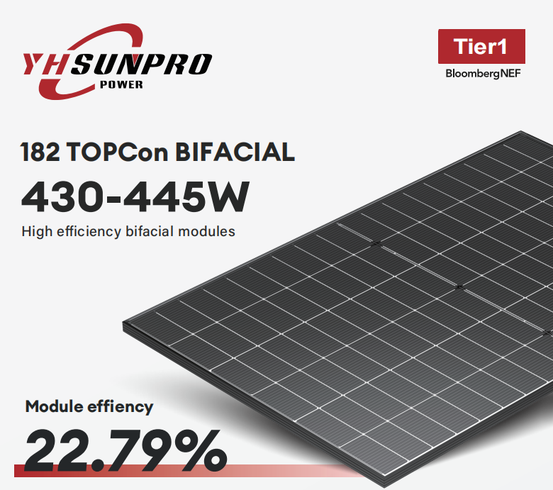 SPDG430~445W-N108M10 Black Frame & Bifacial Transparent