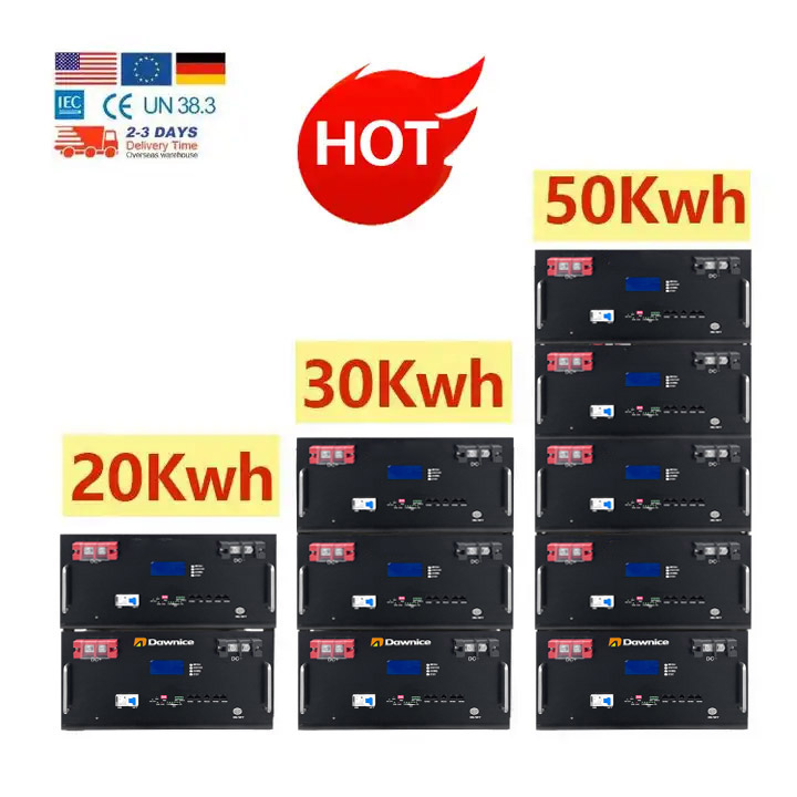 15KW 20KW 25KW 30KW LiFePo4 Solar Lithium-Ion Rack Battery