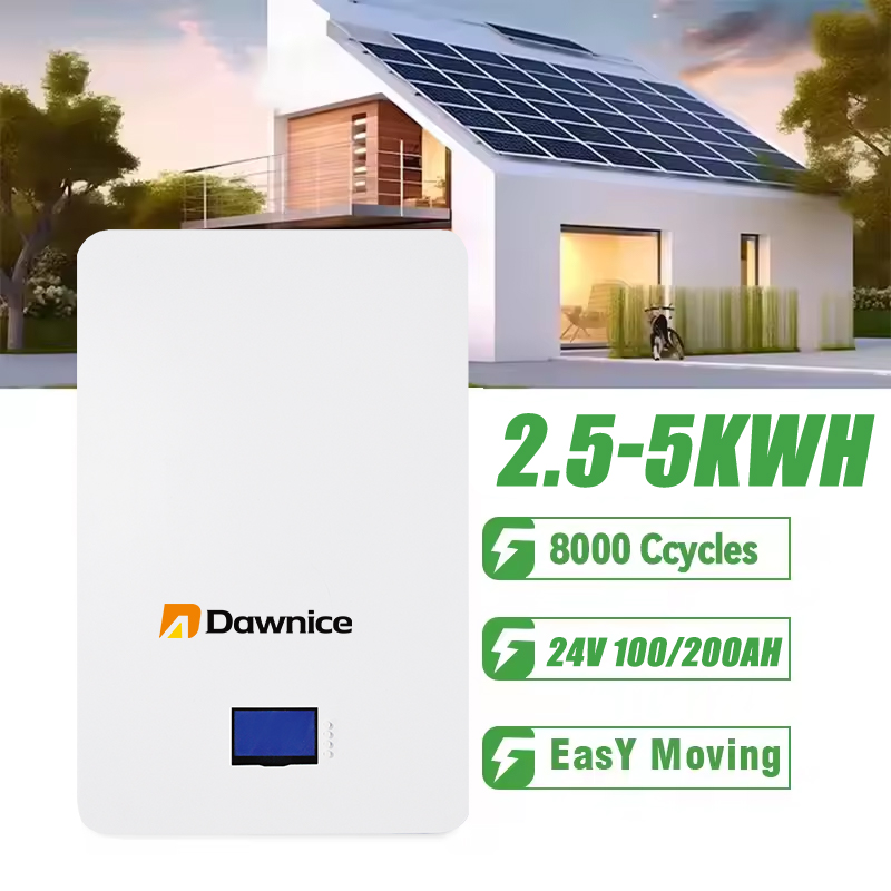 2.5-5kwh 25.6V Solar Lifepo4 Wall Mounted Battery