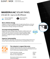 Maxeon 6 AC Black, 410-425 W