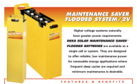 SOLAR MAINTENANCE SAVER FLOODED SYSTEM M85