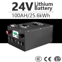 RV lithium ion LiFePO4 battery 24V 100Ah LiFePO4