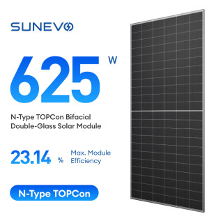 EVO 6R 600-625W N Type TOPCon Bifacial Double-glass Solar Module
