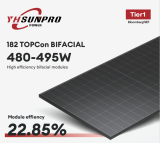 SPDG480~495W-N120M10 Black Frame & Bifacial Transparent
