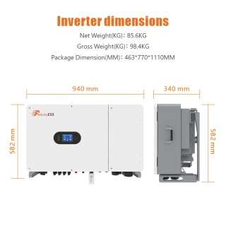 Hybrid Solar inverter IVGM Series High-voltage Three Phase