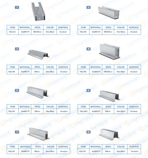 Solar Mount Rails and Rail Splice