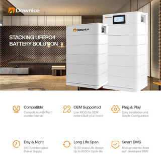 20kWh 25kWh 40kWh Stacked Energy Storage Battery