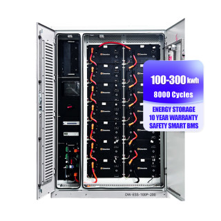 300kWh 100kW/200kW All In One AC Cooling LiFePO4 Battery For Industrial & Commercial Energy Storage