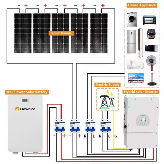 Complete 10Kw 12kw 15kw 20kw Hybrid Off Grid Solar System