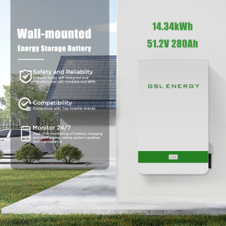 5/10/15 kWh 100AH/200AH/280AH 51.2V Power Storage Wall LiFePO4 battery