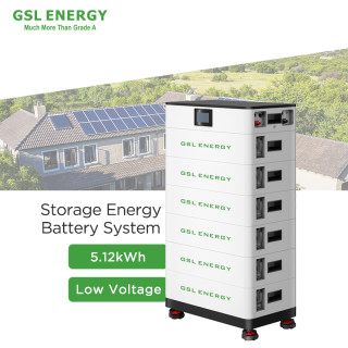 51.2V 100Ah 5kWh LiFePo4 Stackable Low Voltage Energy Storage Battery