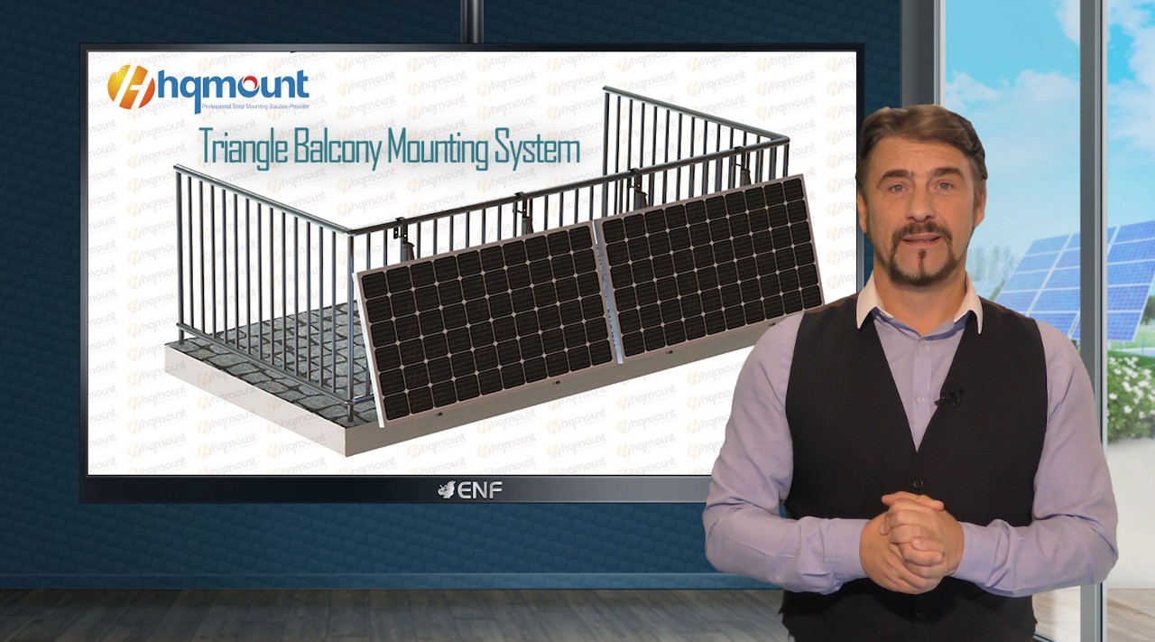 Triangle Solar Mounting System for Balcony