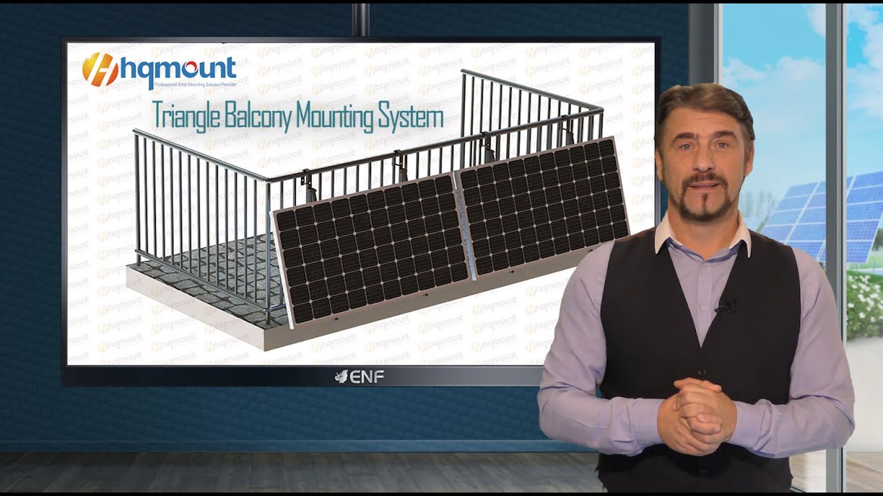 Triangle Solar Mounting System for Balcony